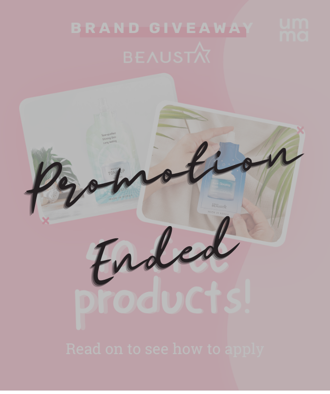 [Closed] Brand Giveaway Beausta - 40 free products!