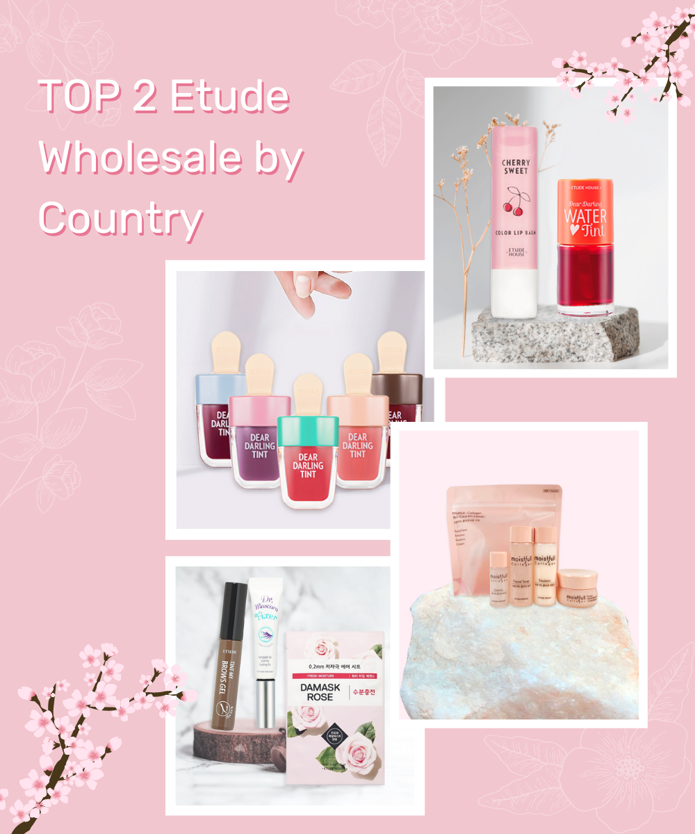 Top 2 ETUDE Products Wholesale by Country