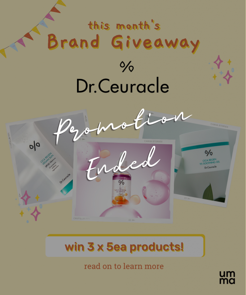 Dr.Ceuracle Brand Giveaway