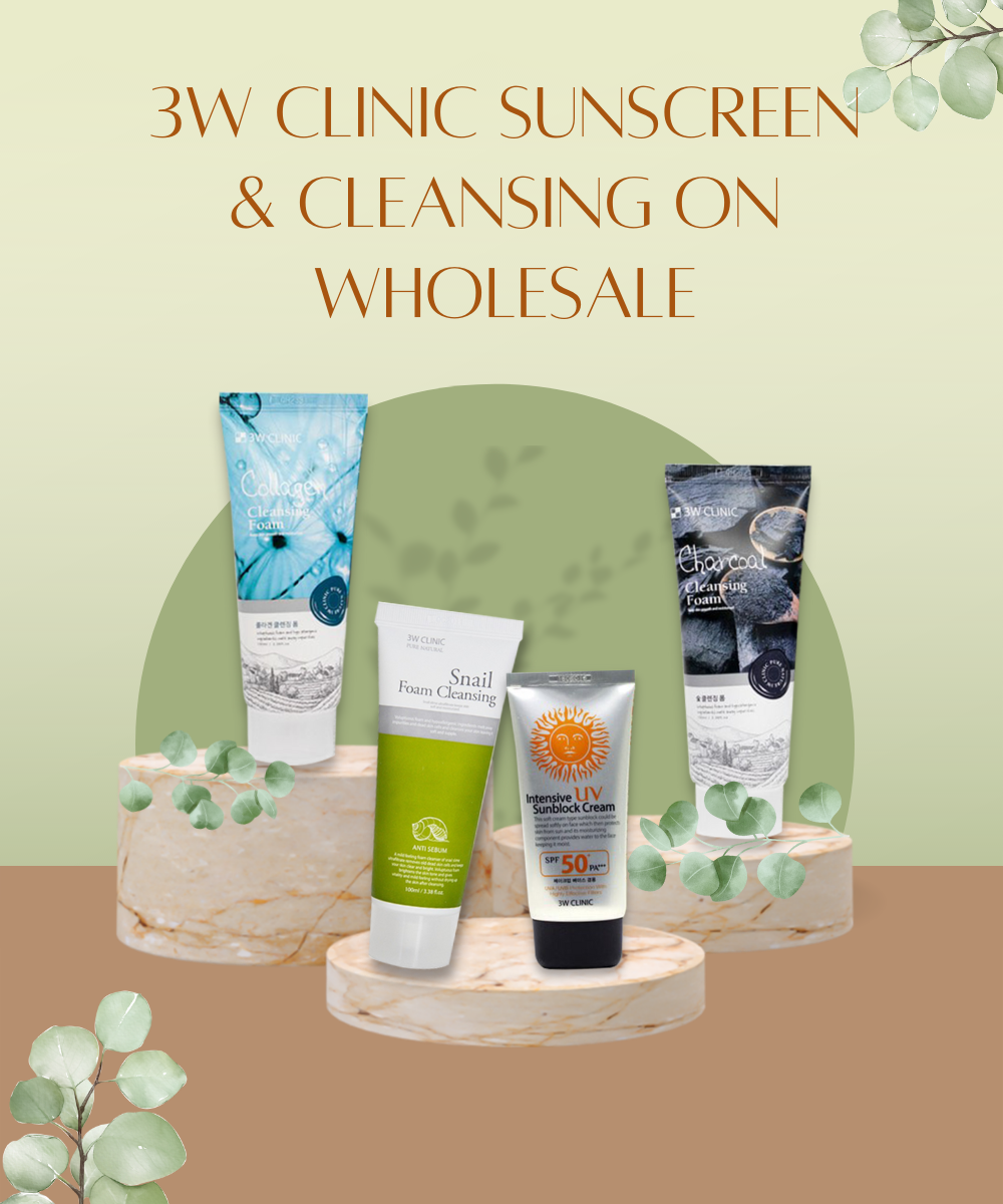 3W Clinic Sunscreen, Cleansing on Wholesale