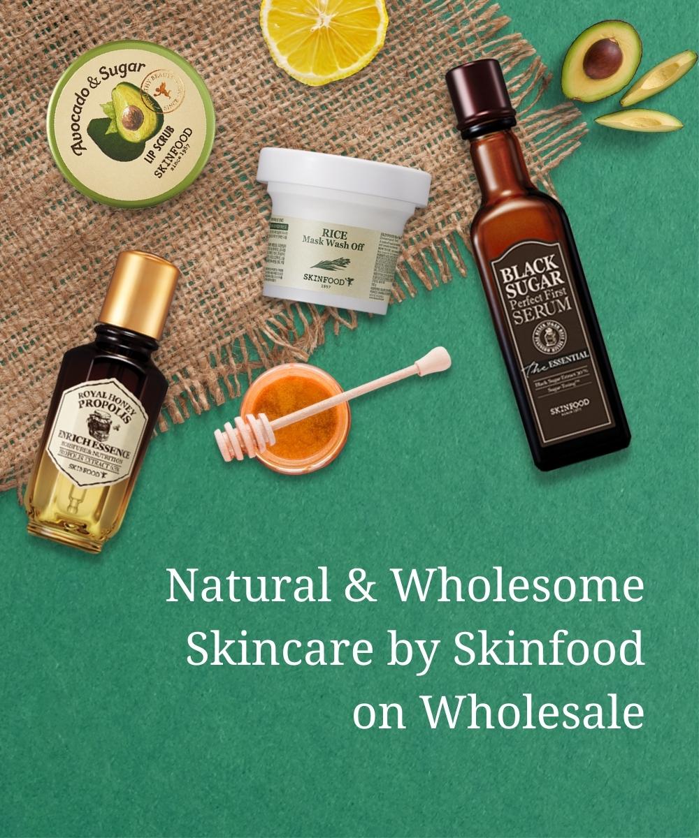 Natural & Wholesome Skincare by Skinfood on Wholesale