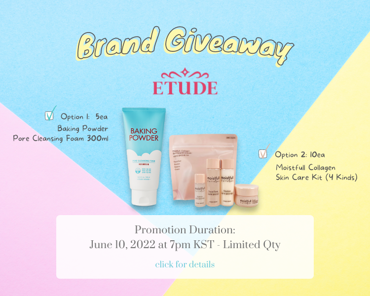 Etude brand giveaway at umma