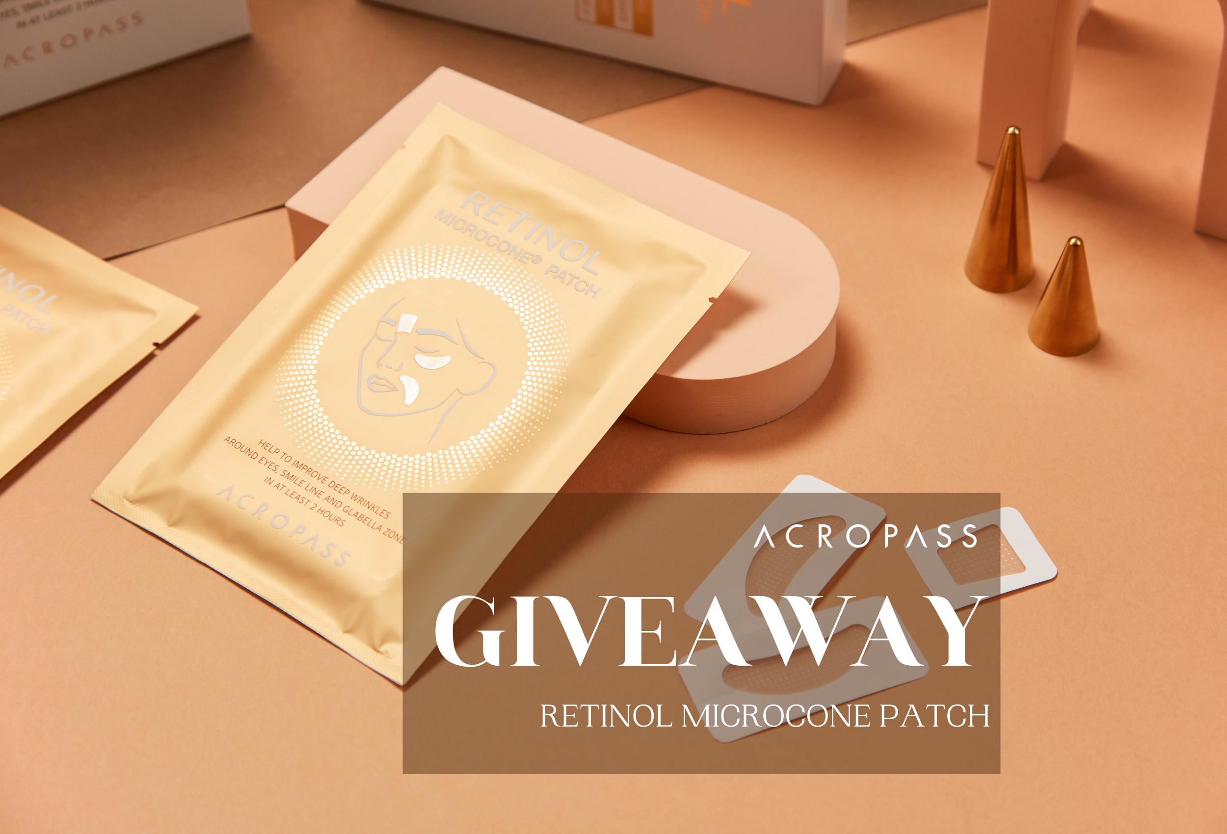 ACROPASS RETINOL ビマトプロスト アプリケーター 2点セット Closed] ACROPASS Giveaway, Retinol Microneedle Patch | UMMA