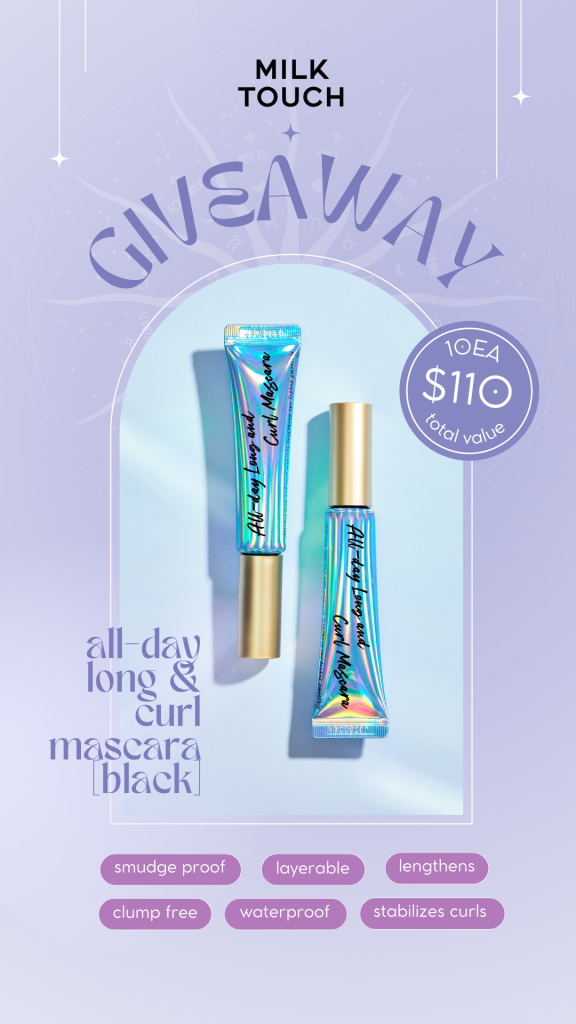Milktouch All Day Long & Curl Mascara giveaway at UMMA
