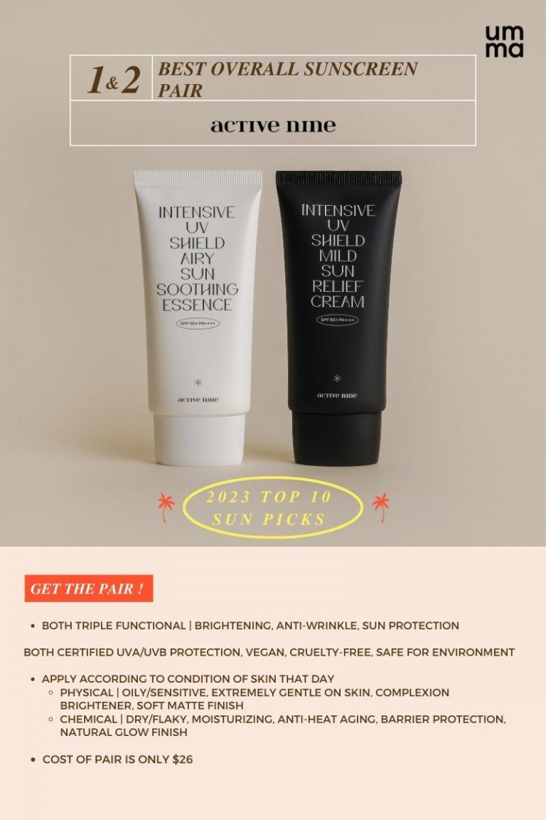 2023 Top 10 Korean Sunscreen Picks UMMA