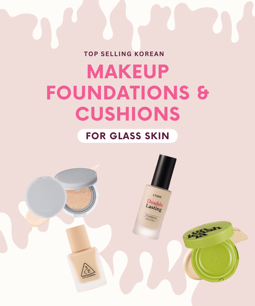 Top Selling Korean Makeup Foundations & Cushions for Glass Skin