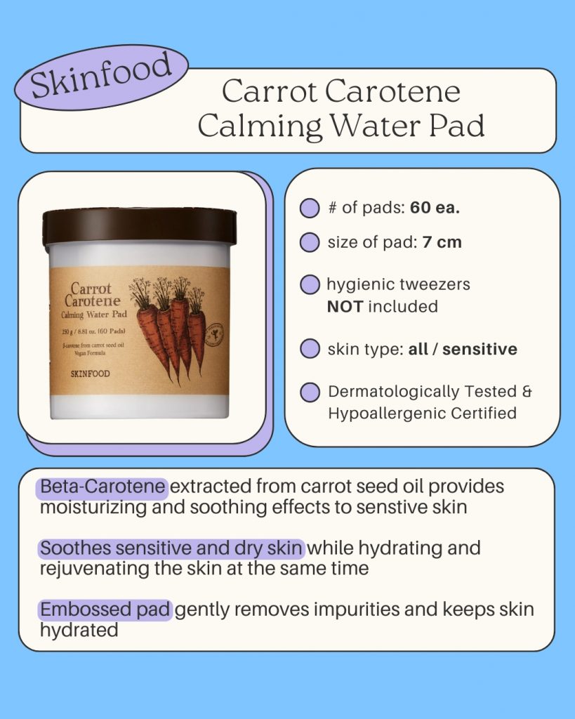 Skinfood Carrot Carotene Calming Water Pad wholesale at UMMA