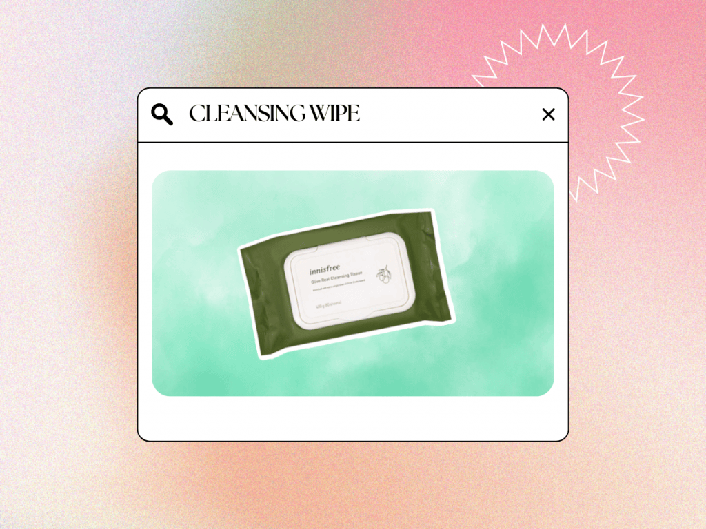 Cleansing wipes: Innisfree Olive Real Cleansing Tissue