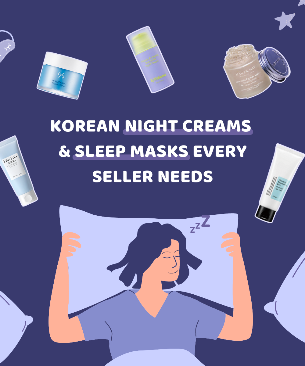 Korean Night Creams and Sleep Masks Every Seller Needs